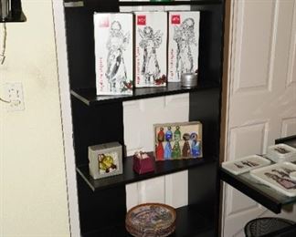 Mid century bookcase with some Holiday decor