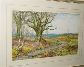 Country landscape by Henry John Yeend King