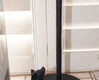Cast iron pig towel holder