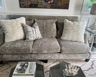 Couch Grey w Nailheads