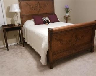 Antique Oak Tall Bedroom suite