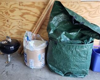 Smokey Joe, insulation & many leaf bags