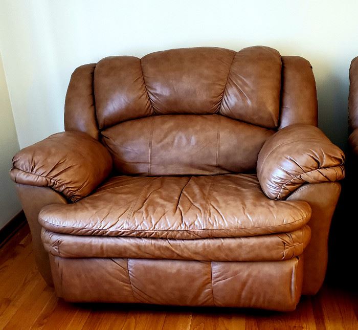 Over sized leather chair