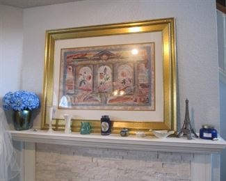 We have beautiful framed art throughout the house! 