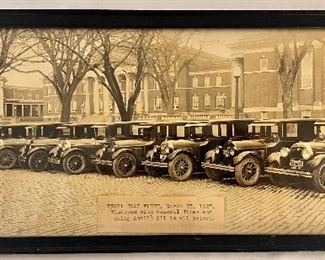 ANTIQUE PHOTO OF “PEARL TAXI FLEET MARCH 27, 1927” 