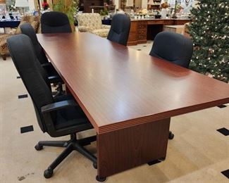Conference table & chairs