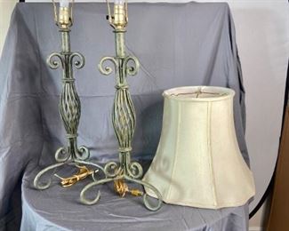 Green Metal Table Lamps