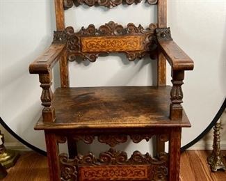  Baroque Antique Captain's Chair
