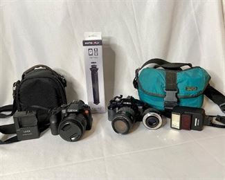 Minolta and Leica Digital Cameras