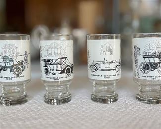 Set of 4 Vintage Oldsmobile Glasses