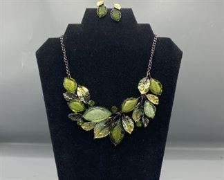 Leaf Your Mark Necklace and Earrings