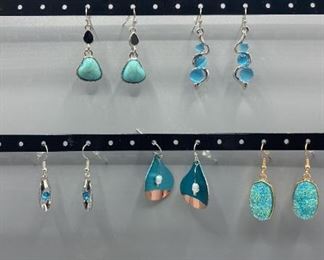 Turquoise Colored Earrings