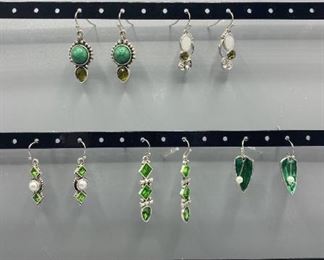 Green Earrings