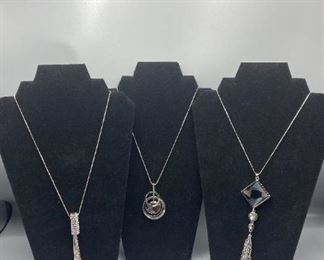 Three Sweater Necklaces