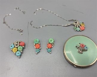 Colorful Blooms Jewelry Set