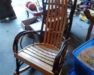 this is an awesome willow wood rocker