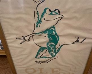 This happy and energetic dancing frog was replaced by the laid back serenity of the peace frog.
