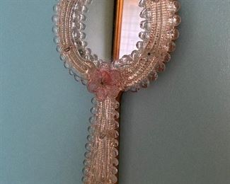 Venetian hand mirror.