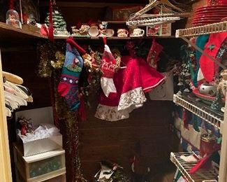 Christmas closet.