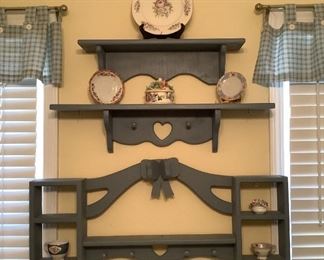 Decorative Blue Shelves