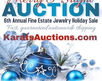 6th Annual Merry and Bright Fine Jewelry Auction Kbid Karats Auctions Engagement