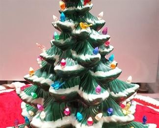12Vintage Ceramic Christmas Tree