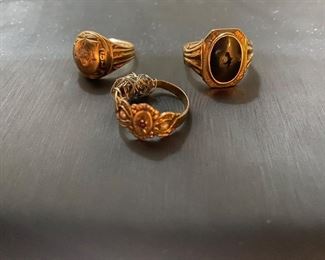 10k and 14k Vintage Rings
