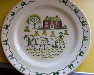 Set of "Poppytail" pattern Dishes