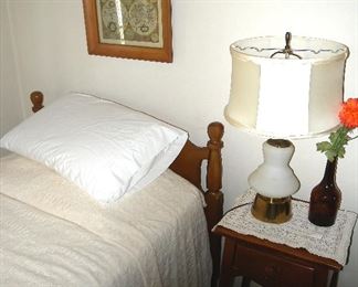 Nice twin Bed & Night Stand