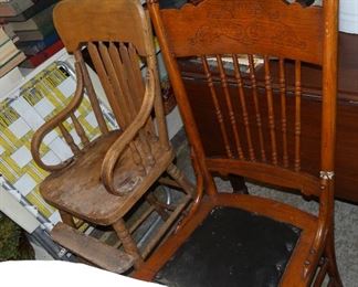 Antique Oak High Chair