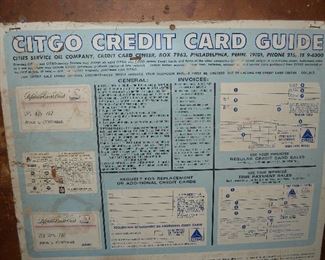 Citgo Credit Card Sign