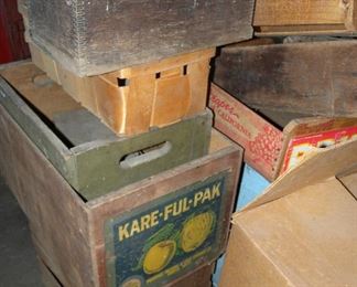 Old Wooden Crates & Boxes