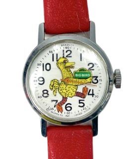 Vintage Sesame Street Big Bird Wristwatch 