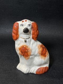 Antique Staffordshire Figural Dog