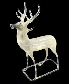 Antique Mercury Glass Reindeer 