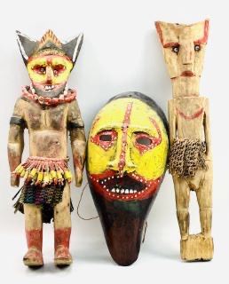 Vintage African Dolls and Mask