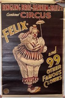 Vintage RINGLING BROS Circus Poster 