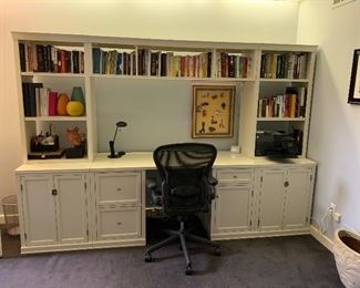 Books and chair for sale - wall unit is not for sale