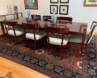 Dining table is sold to new owners. Carpet is not for sale