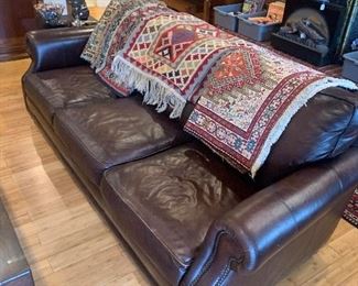 Haverty’s leather sofa.  