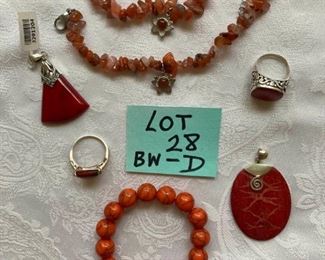 Orange Stones and Sterling