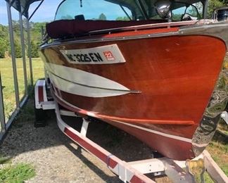 Boat I pending sale. 1957 Century boat available for presale. Text for price and more details!