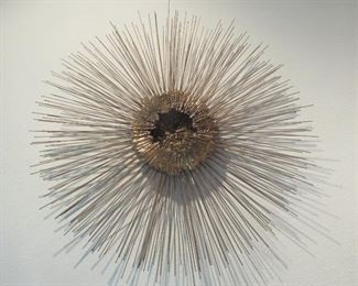Mid Century Modern Wall Sculpture, in the manner of Harry Bertoia