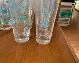 VINTAGE CANADIAN WHEAT PATTERN  HIGHBALL GLASSES