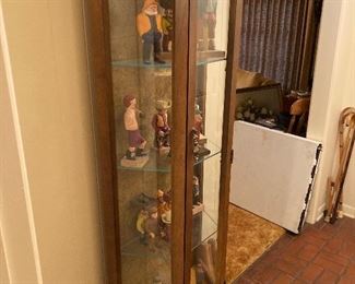 A tall display cabinet