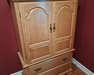 Wooden armoire dresser. $75