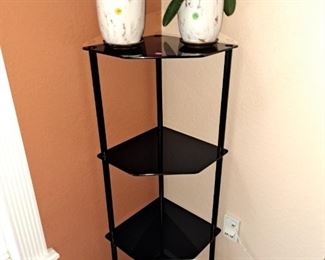 Black glass shelves $35 each we have 2