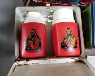 Vintage The A-Team Lunchbox with 2 Thermoses 