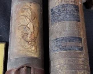Old Brass Fire Extinguishers 