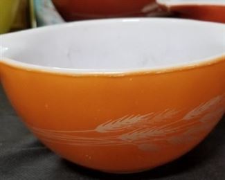 Autumn Harvest Pyrex Nesting Mixing Bowls 